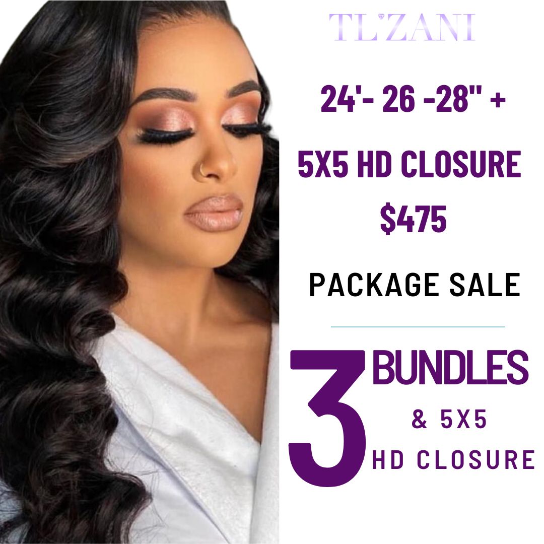 RAW TEMPLE 5X5 HD CLOSURE & BUNDLE DEALS